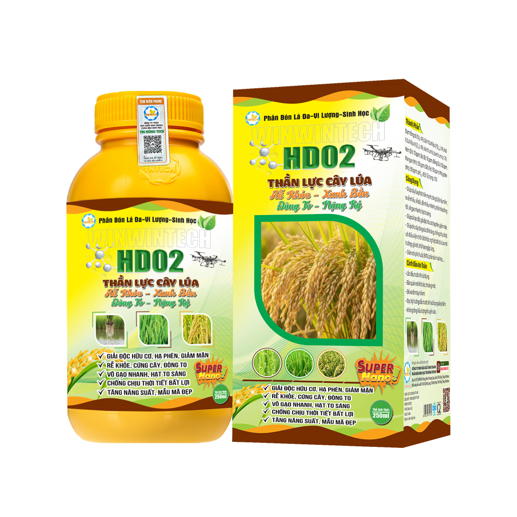 HD02 CHUYÊN SỬ DỤNG CHO CÂY LÚA 250ML
